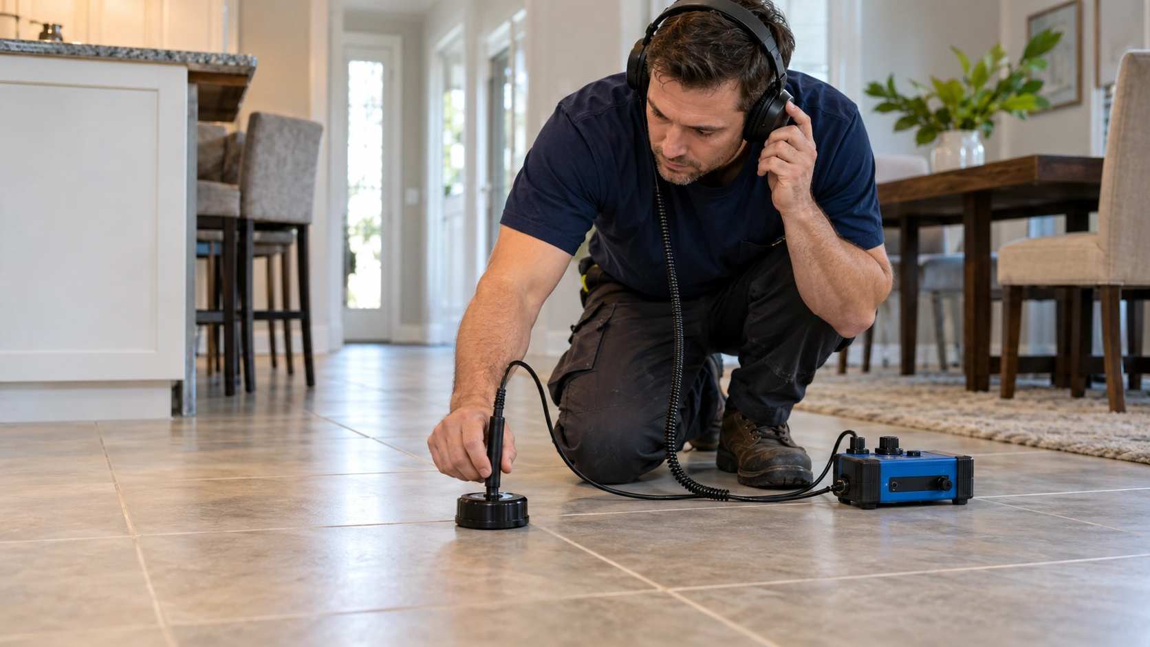 Professional plumbing leak detection.